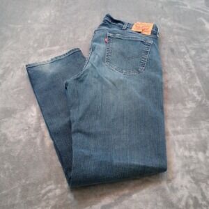 Levi's 559 Jeans Mens 40x32 Blue Relaxed Straight Stretch Denim Medium Wash
